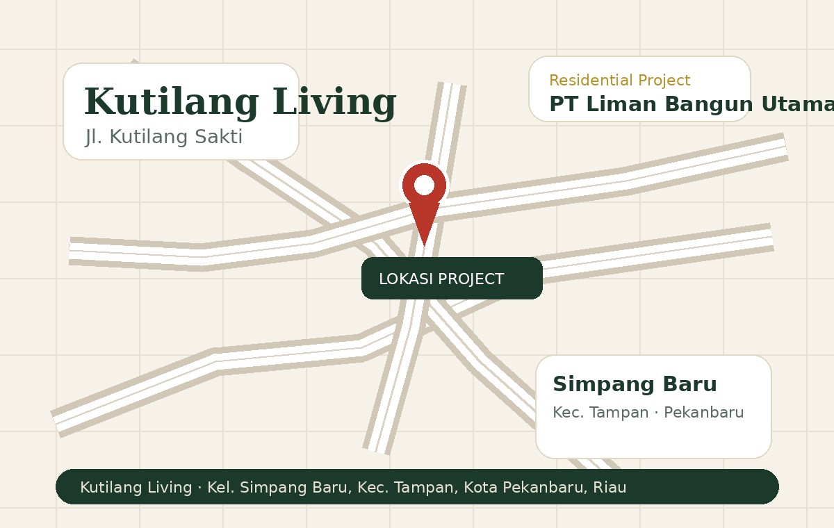 Lokasi Kutilang Living Pekanbaru